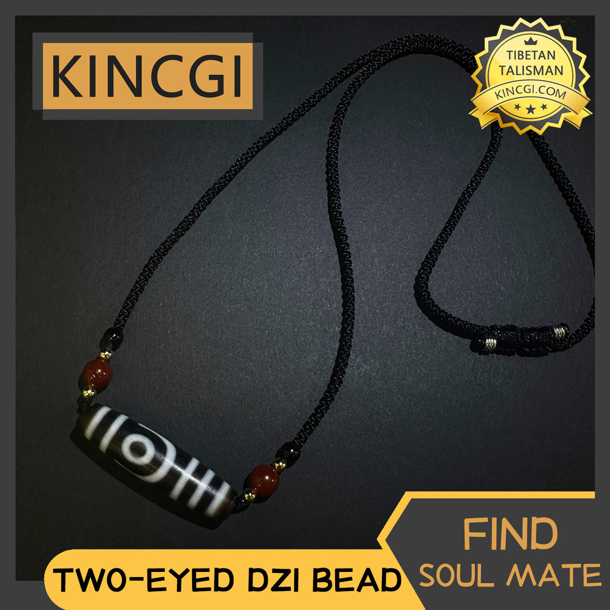 Kincgi｜Two-Eyed Dzi Bead