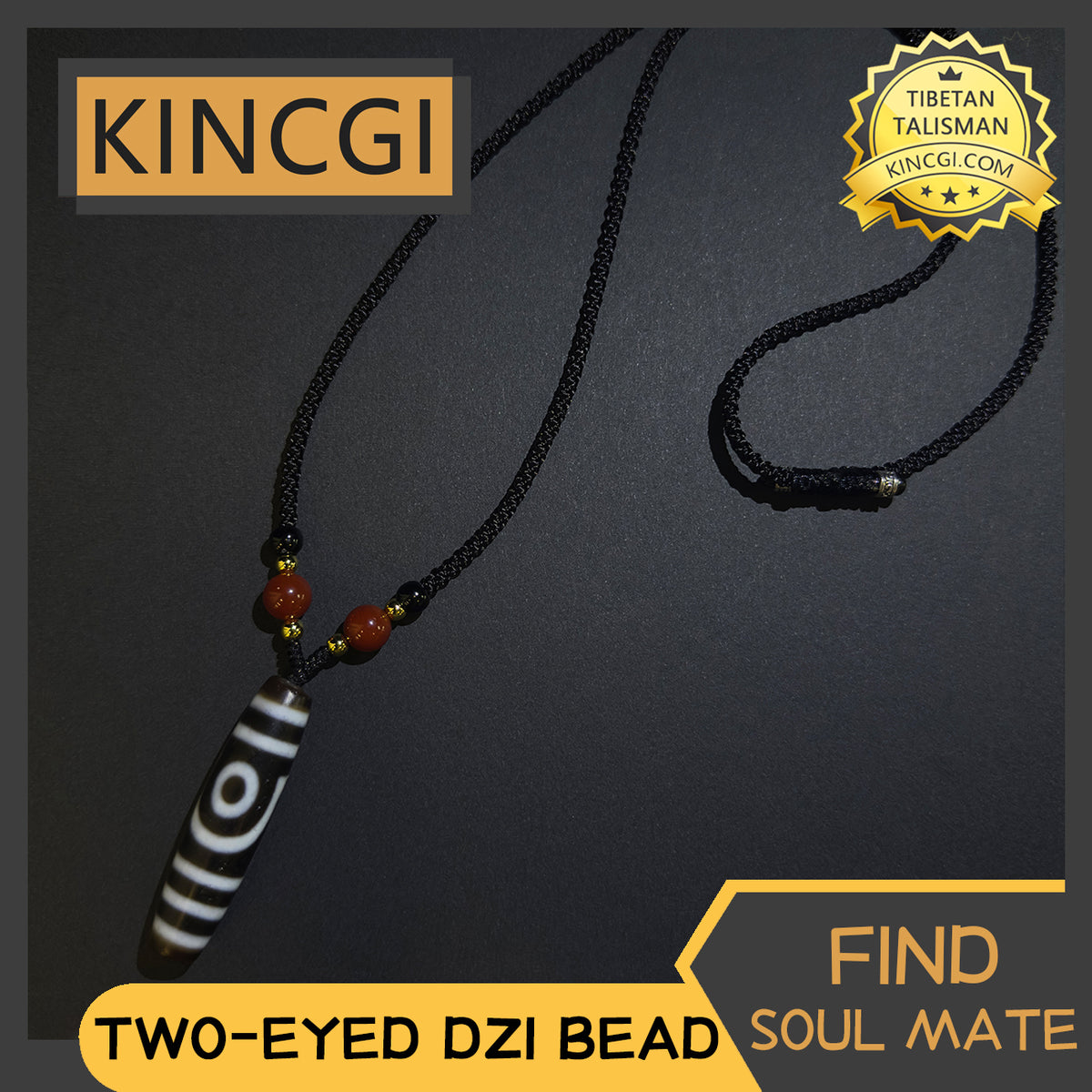 Kincgi｜Two-Eyed Dzi Bead