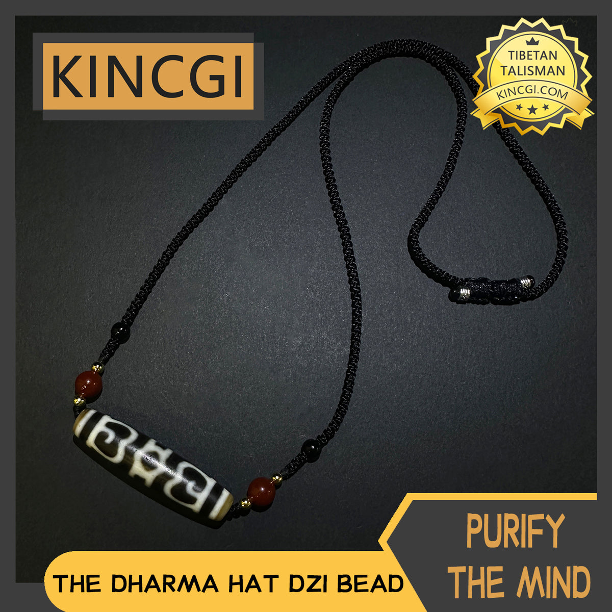 Kincgi｜The Dharma Hat Dzi Bead