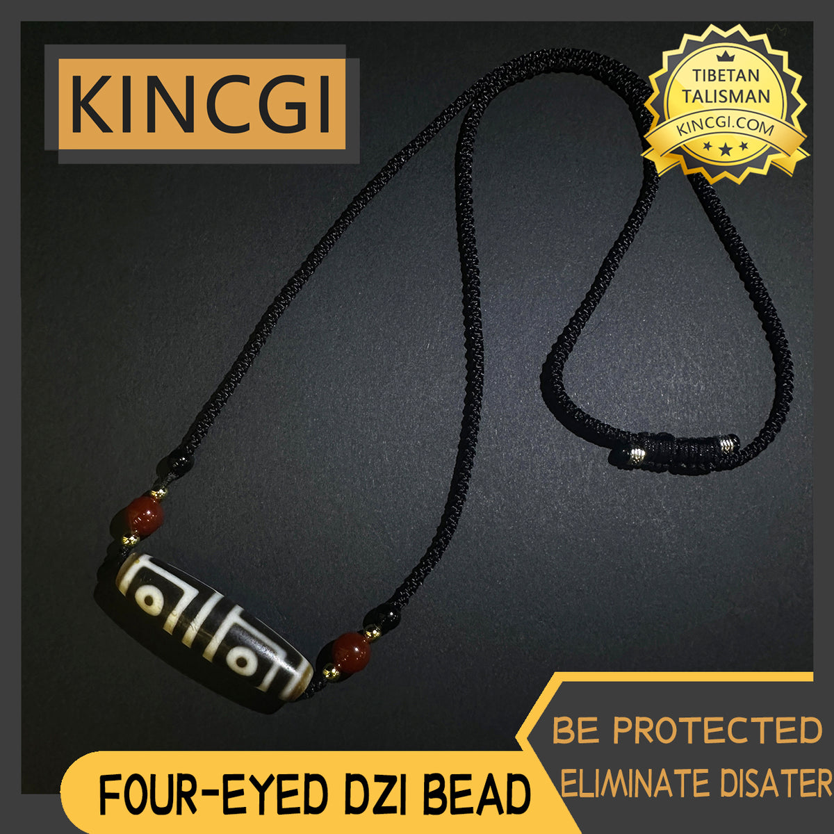 Kincgi｜Four-Eyed Dzi Bead