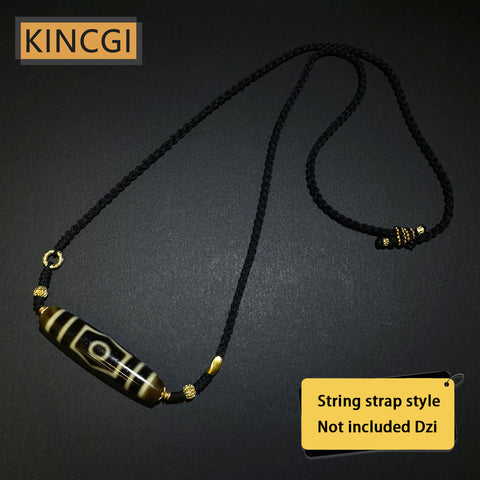 Kincgi｜Dzi necklace string strap with Gold or Silver