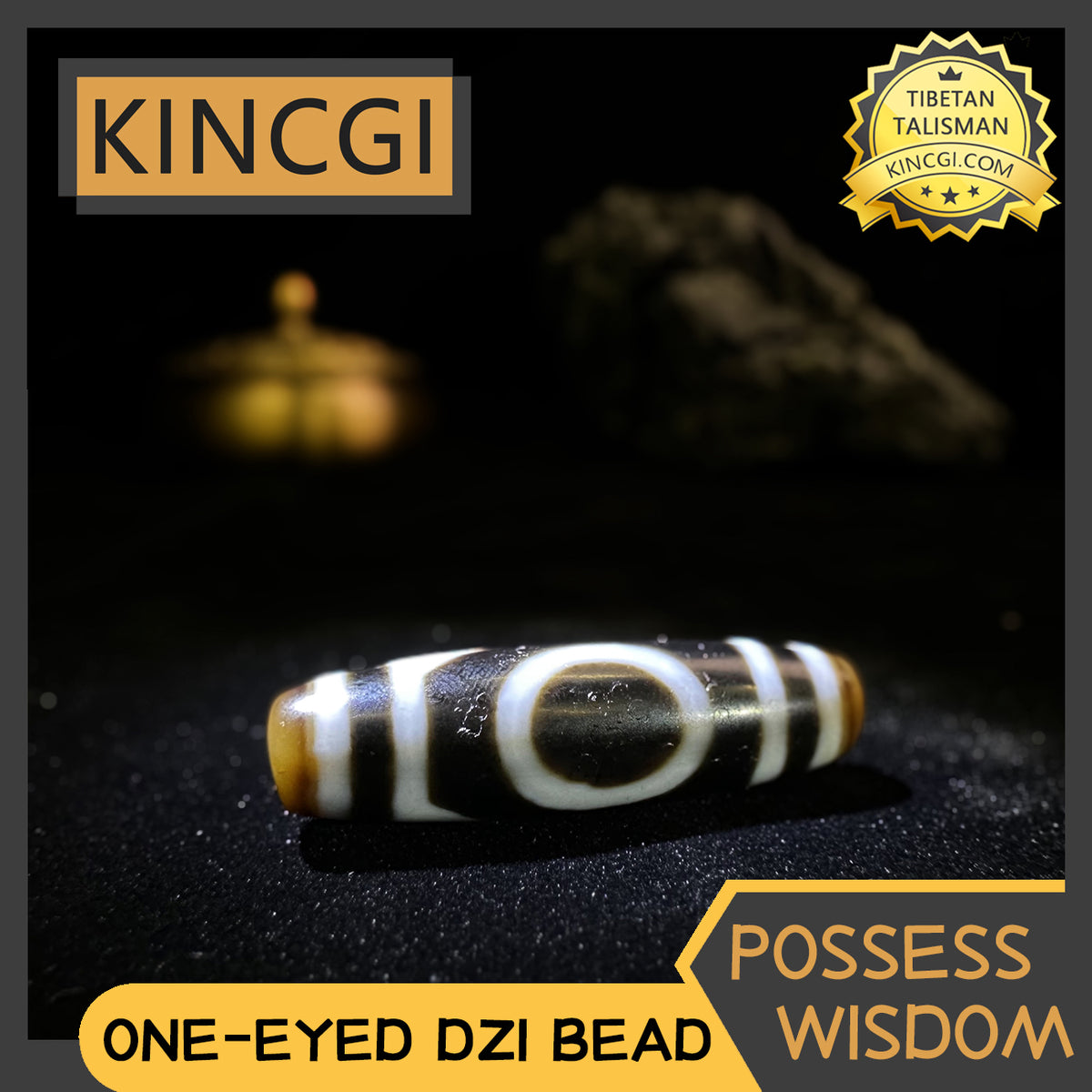 Kincgi｜One-Eyed Dzi Bead