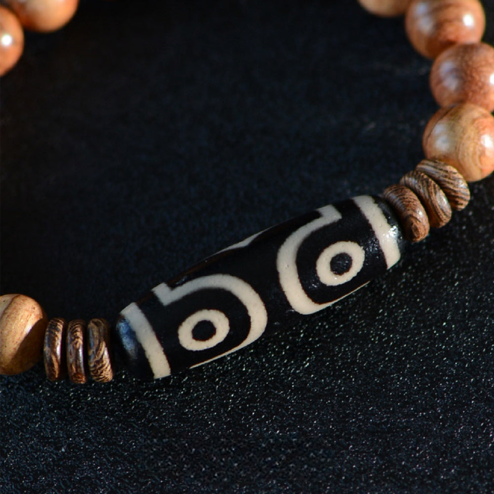 Kincgi｜Three-Eyed Dzi Bead Bracelet